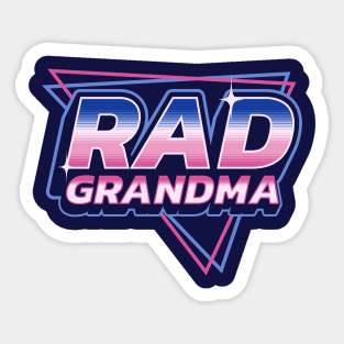 Rad Grandma - 80's Retro Vintage Retrowave Mother's Day Sticker